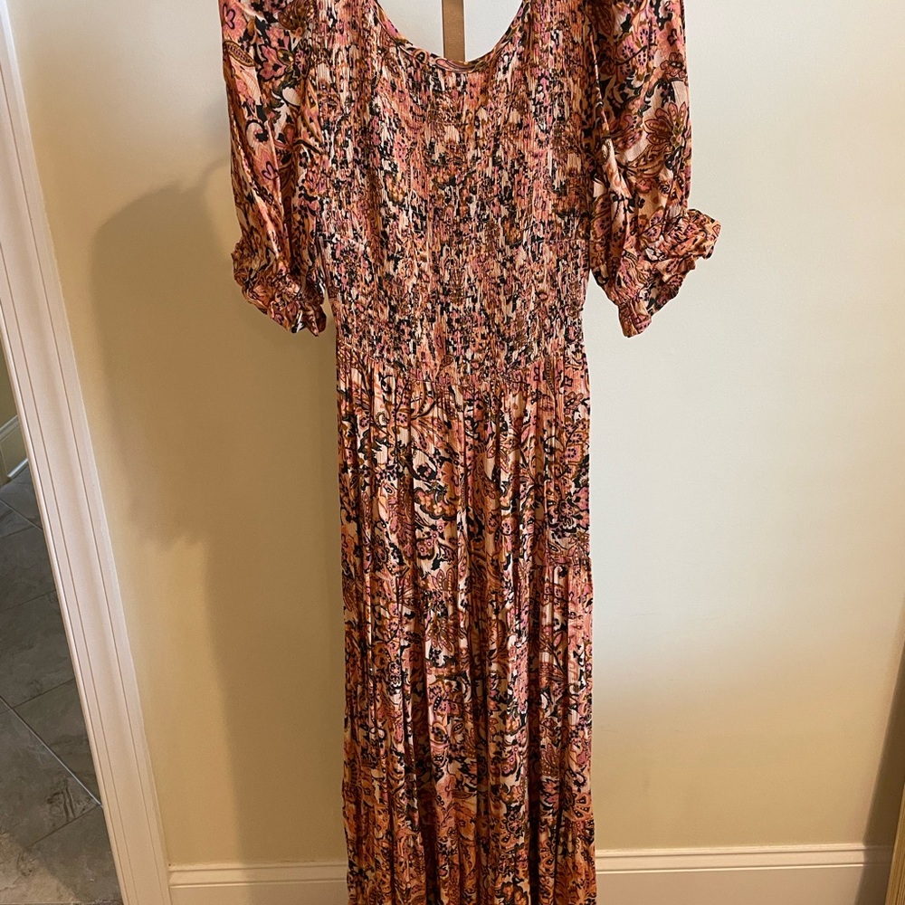 Floral Pink Maxi Dress